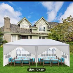Brand New 10x20 Canopy With 6 Removable Sidewalls 
