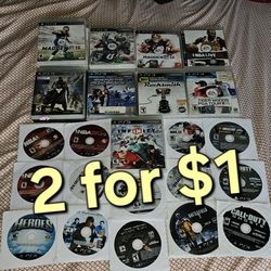 Ps3 Playstation 3 Games ( 2 For $1 )