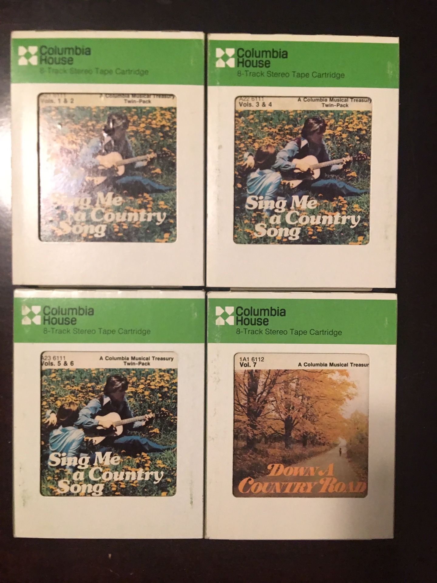 8 Track Sing Me A Country Song - 4 Tapes Volume 1-7 RUC Columbia House