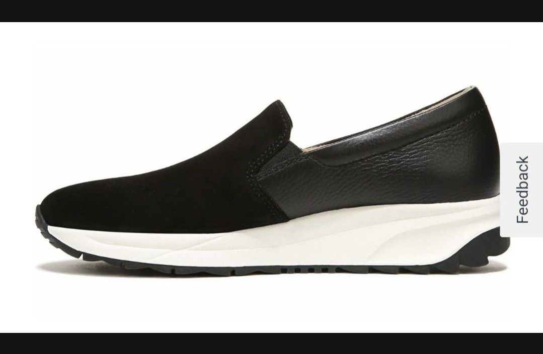 New Women's Selah Naturalizer Medium/Wide Wedge Slip On Black Sneaker. Size 7.5