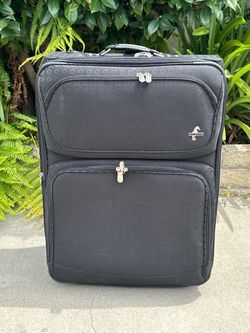 Large Black Expandable Rolling Luggage