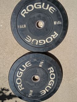 Rogue 15 LB Bumper Plates Pair