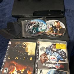 PS3 Console With 4 Games 