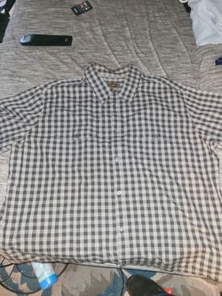 Checkered shirt.