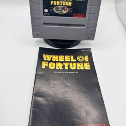SNES Wheel Of Fortune W/Manual