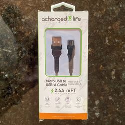Micro USB to USB-A Cable
