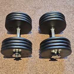 Standard Size Dumbbells W/ 200lbs Of Weight