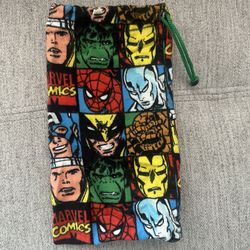 Marvel Comics Superhero Character Drawstring Pouch 