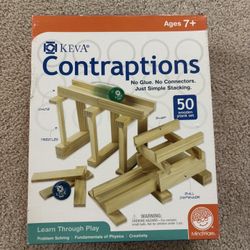 KEVA Contraptions 50 Plank Set with 2 Balls