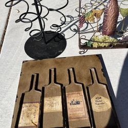 Wine Rack, Wall Hanging And Table Decor