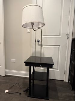 Nightstand + Lamp