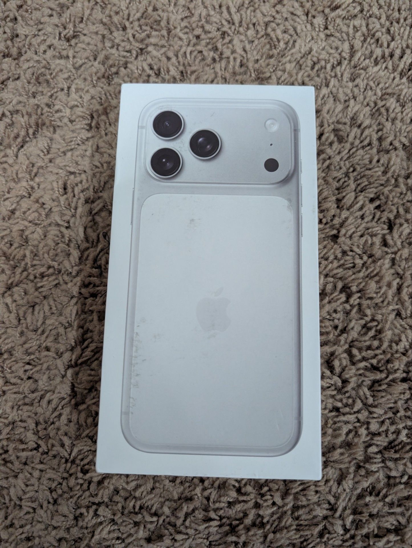 iPhone 17 Pro Max 1 TB Silver and Orange