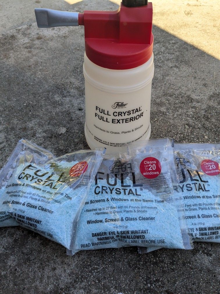 Full Crystal Window Cleaning Kit With 3 Packets