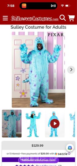 Disney Pixar Sulley Adult Costume XL – Official Monsters, Inc. Costume