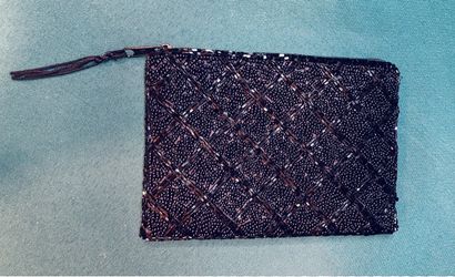 Elegant hand beaded clutch/cosmetic bag by Lancôme