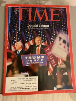 TRUMP TIME MAGAZINE and TRUMP TAJ MAHAL $1 Casino Chip