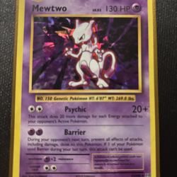  Pokémon Mewtwo Holo Card