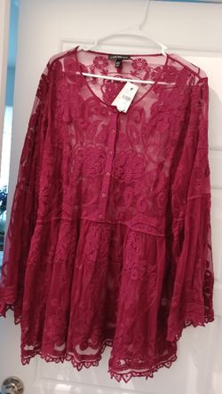 Lane Bryant  Lace Blouse  New