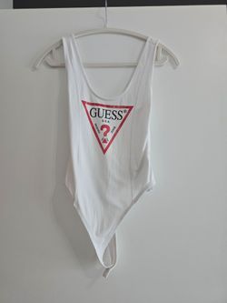 Guess USA Logo White Bodysuit