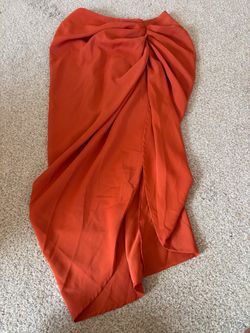 Burnt orange skirt size 6