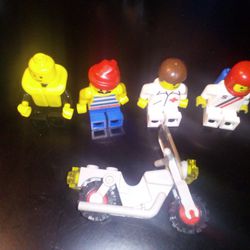 LEGO Miniature Classic 80's Vintage Minifigs Motorcycle Doctor Astronaut Pirate Original Toys  Figurines Lego land 
