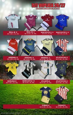 Adult soccer Uniforms set
