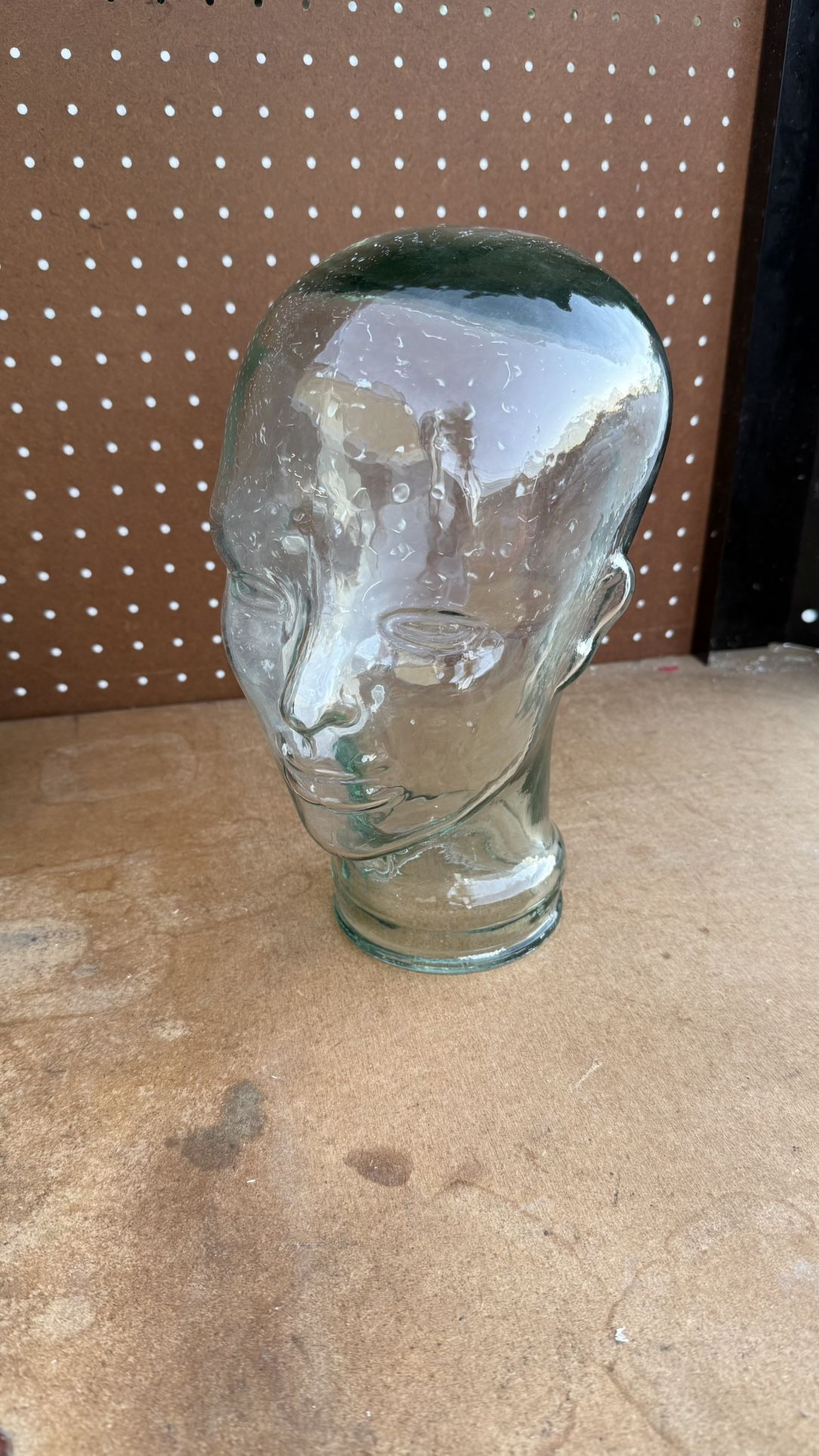 Glass Mannequin Head Display