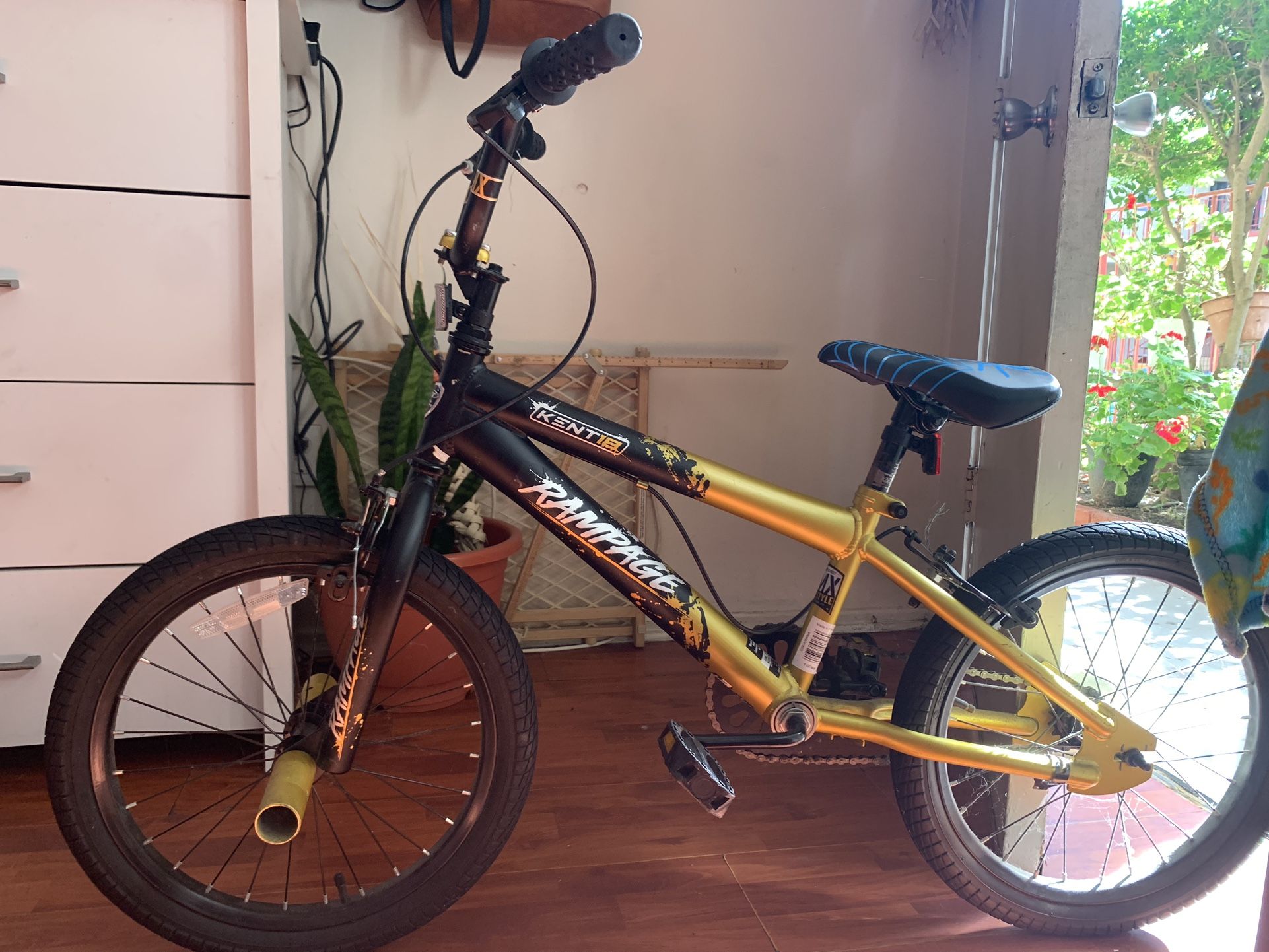 Rampage BMX Child Bicycle, Gold and Black