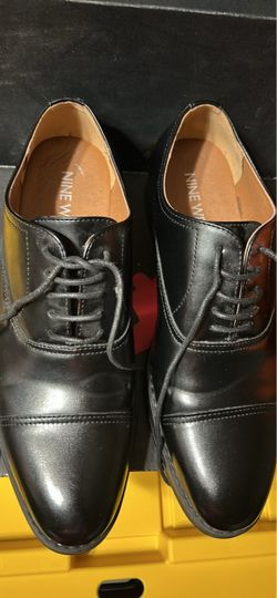 Nine West Black Leather Oxford Dress Shoes