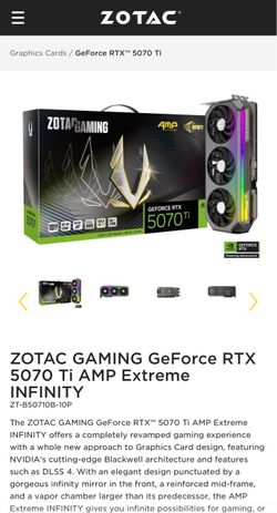 5070 Ti Zotac Infinity