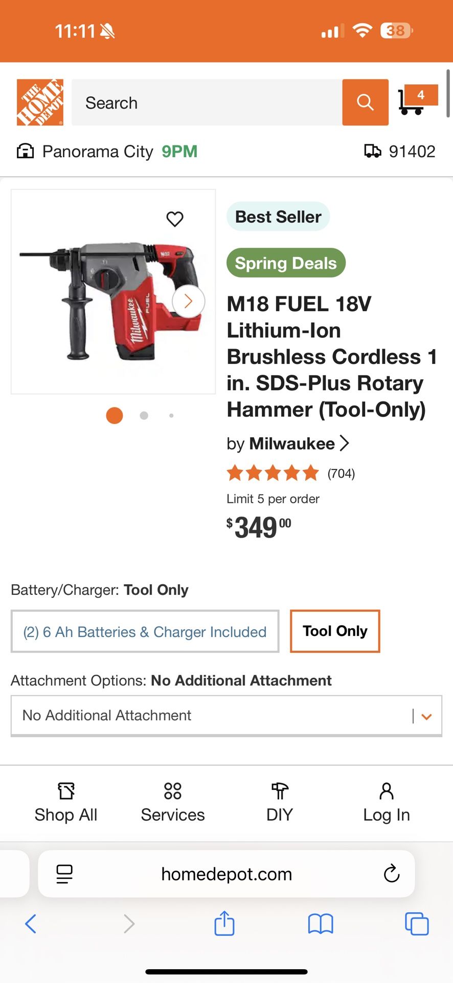 milwaukee rotary hammer