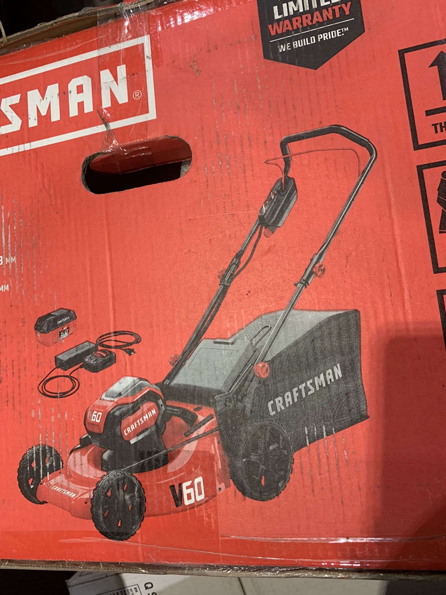 Craftsman 60V 21” Push Mower With 5Ah Battery And Charger