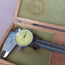 Lightly Used,  Good Condition.  Dial Caliper Tool in Original Box.
