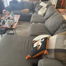 Free Sectional Couch (Pillows And Kitties Not Included)
