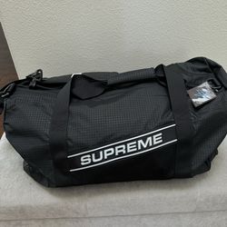 Supreme 3D Logo Black Duffle Bag