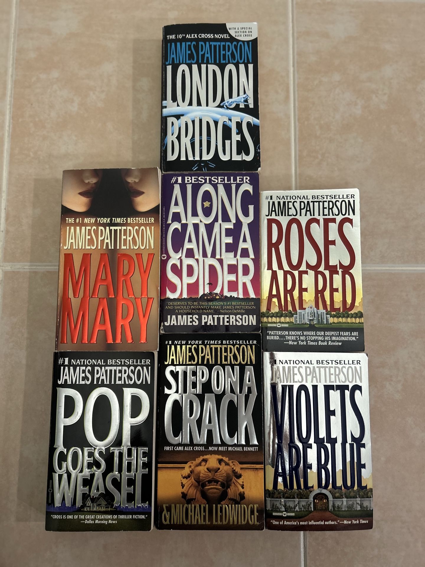 James Patterson Thriller Books Lot