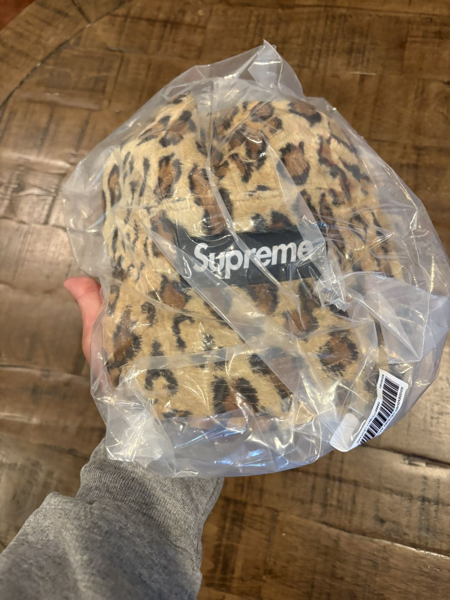 Supreme GOODENOUGH Crushed Rayon Camp Cap Leopard