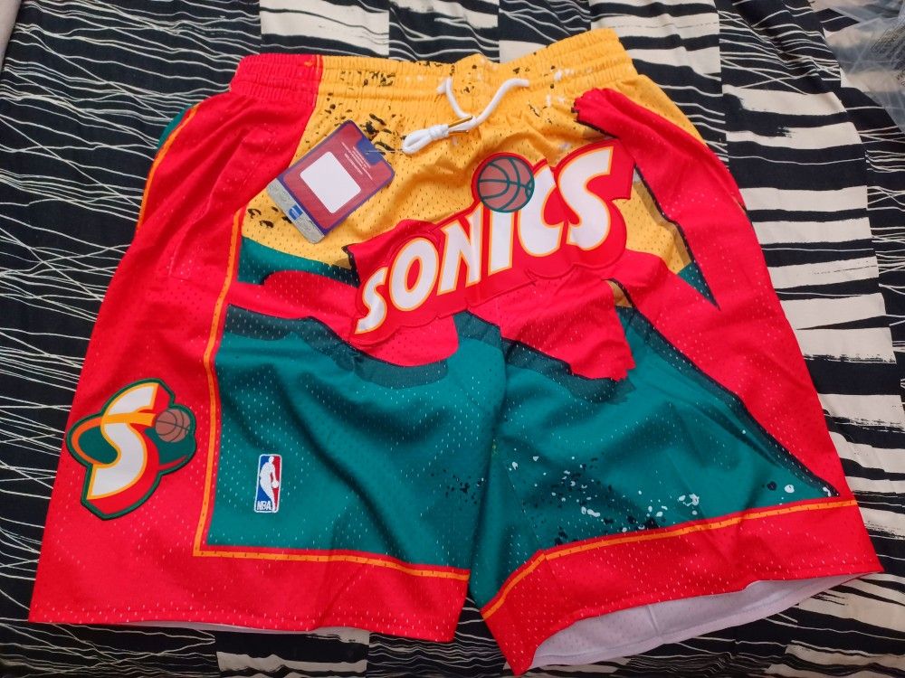 Seattle Sonics Basketball Shorts New