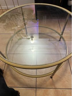 Gold round table
