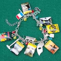 NYC Broadway Theater Playbills Charm Bracelet