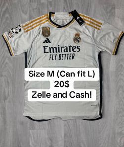 Real Madrid Champions League Home Soccer Jersey Size Medium