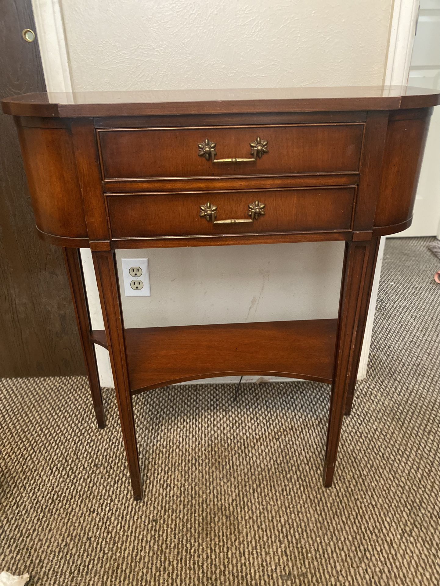 Antique Table w/ 2 Drawers