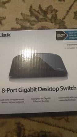 D-Link 8 port gigabit desktop switch