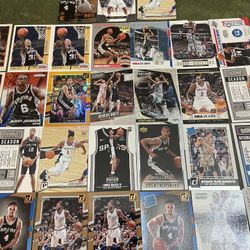 Lot Of 31 NBA San Antonio Spurs Basketball Cards-Stars-Rookies-Inserts