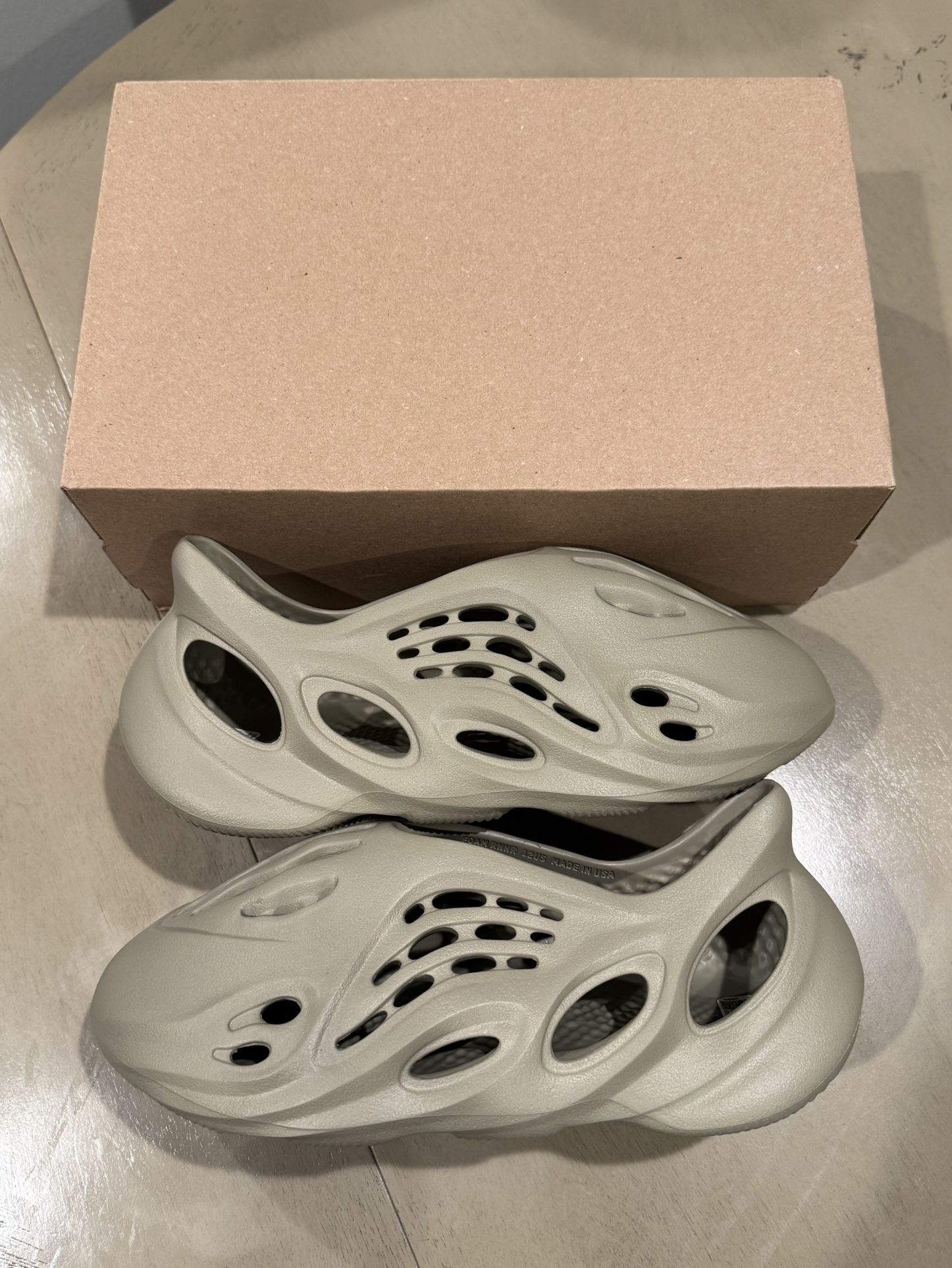 Yeezy Foam RNR Stone Salt Size 12