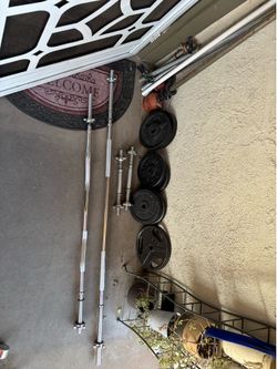 Weights and bars standard 1”.View the comment below regarding the prices and dimensions .