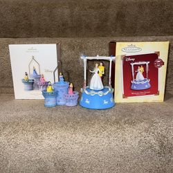 Hallmark Disney Princess Dreams 2008 & Wedding Dance 2005 set of 2