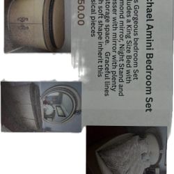 King Size Bedroom Set. Dresser And Nightstand.