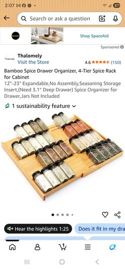 Bamboo Spice Organizer