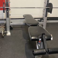 Bench Press with Weights Included 